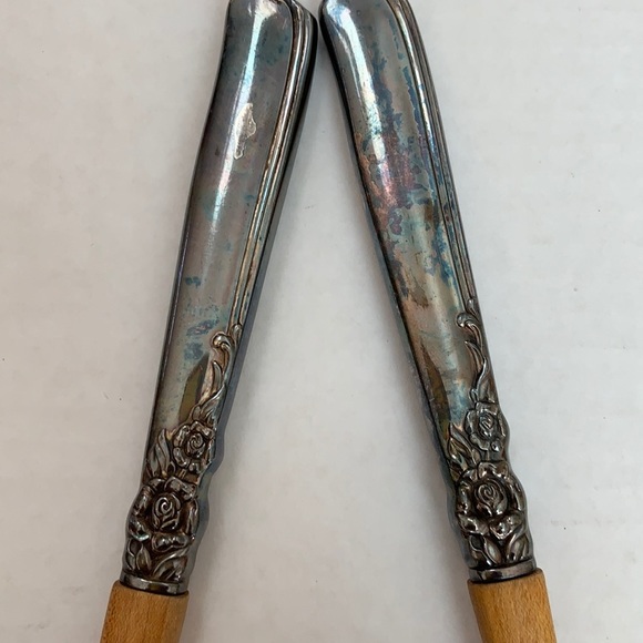 Vintage Wood Decorative Salad Set - Picture 2 of 5